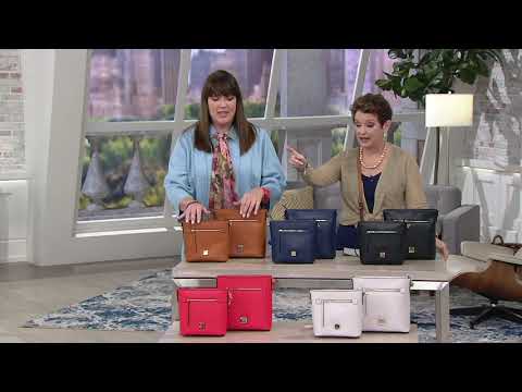 Dooney & Bourke Saffiano Choice of Small or Large Zip Crossbody on QVC 