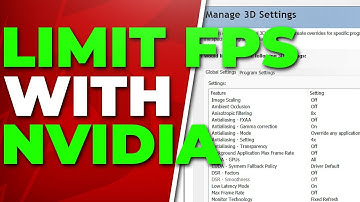 How to Limit FPS with Nvidia Control Panel (Maximise Frame Rate)