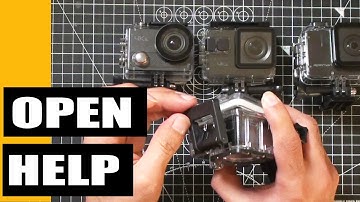 How to open action camera cases