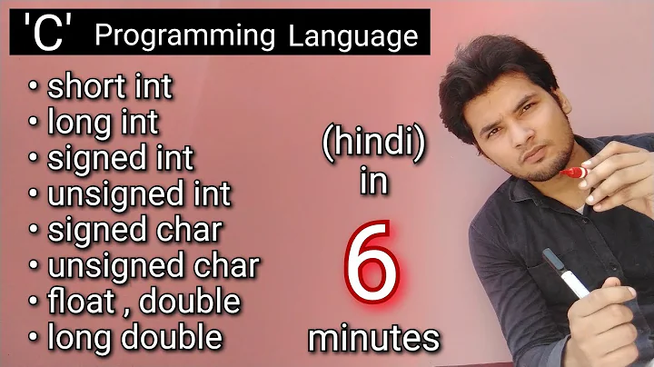 short long int, signed unsigned int,char, float, double and long double datatypes in hindi Cprogram