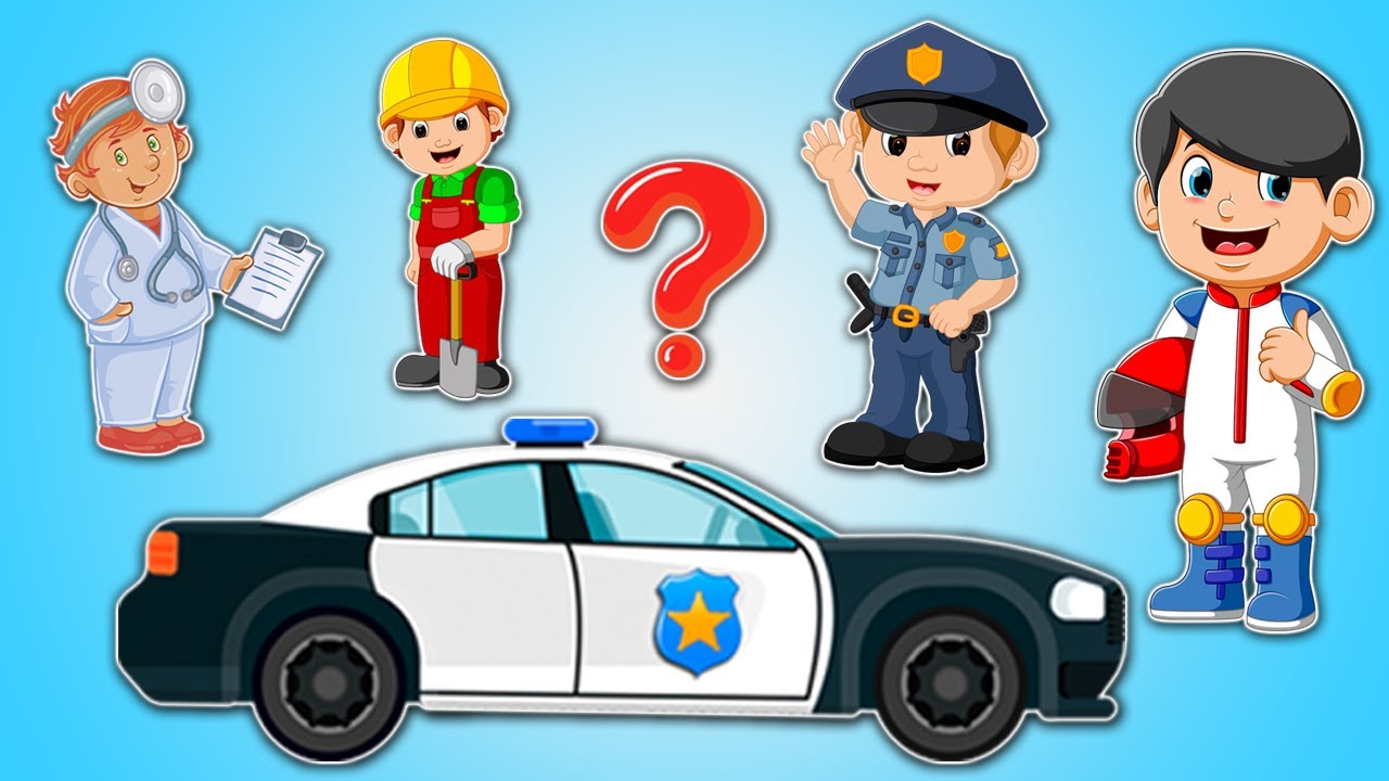 Машинка для... Назови профессию - угадай машинку. Развивающий мультик викторина для малышей