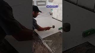 cara pasang ubin granit yang sempurna,FB:Rudyangga🏠 #granitlantai #seputarbangunan #construction