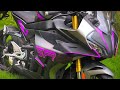 The new 2024 CFMOTO 450sr-s modified purple colour|Quick shifter|single swing arm  |#cfmoto #450srs