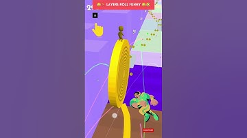Layers Roll 🌈🟤🟣 Satisfying Game Android iOS, #fyp #games #shorts #funny #gameplay #layersroll