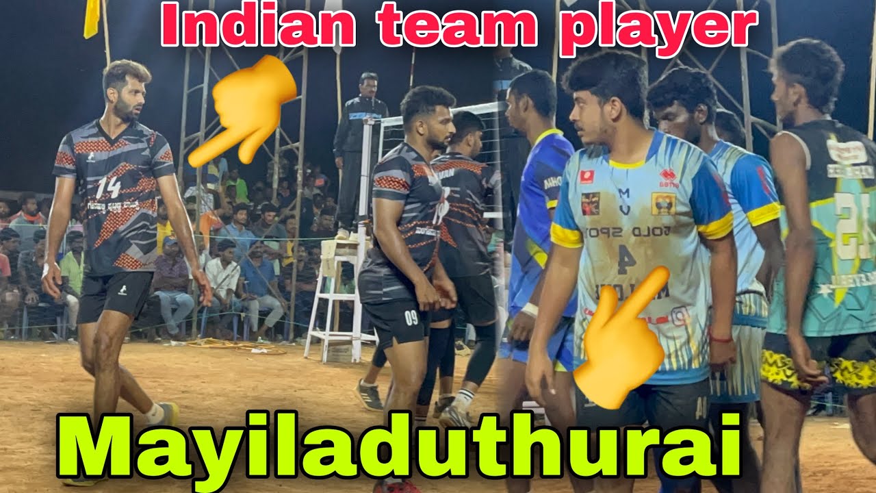 Mayiladuthurai vs Indian Team player (Karthik) | Karnataka one lakh match | set-1 | Mr Love Volley