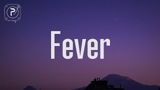 Video thumbnail of "Dua Lipa - Fever (Lyrics) FT. Angèle"