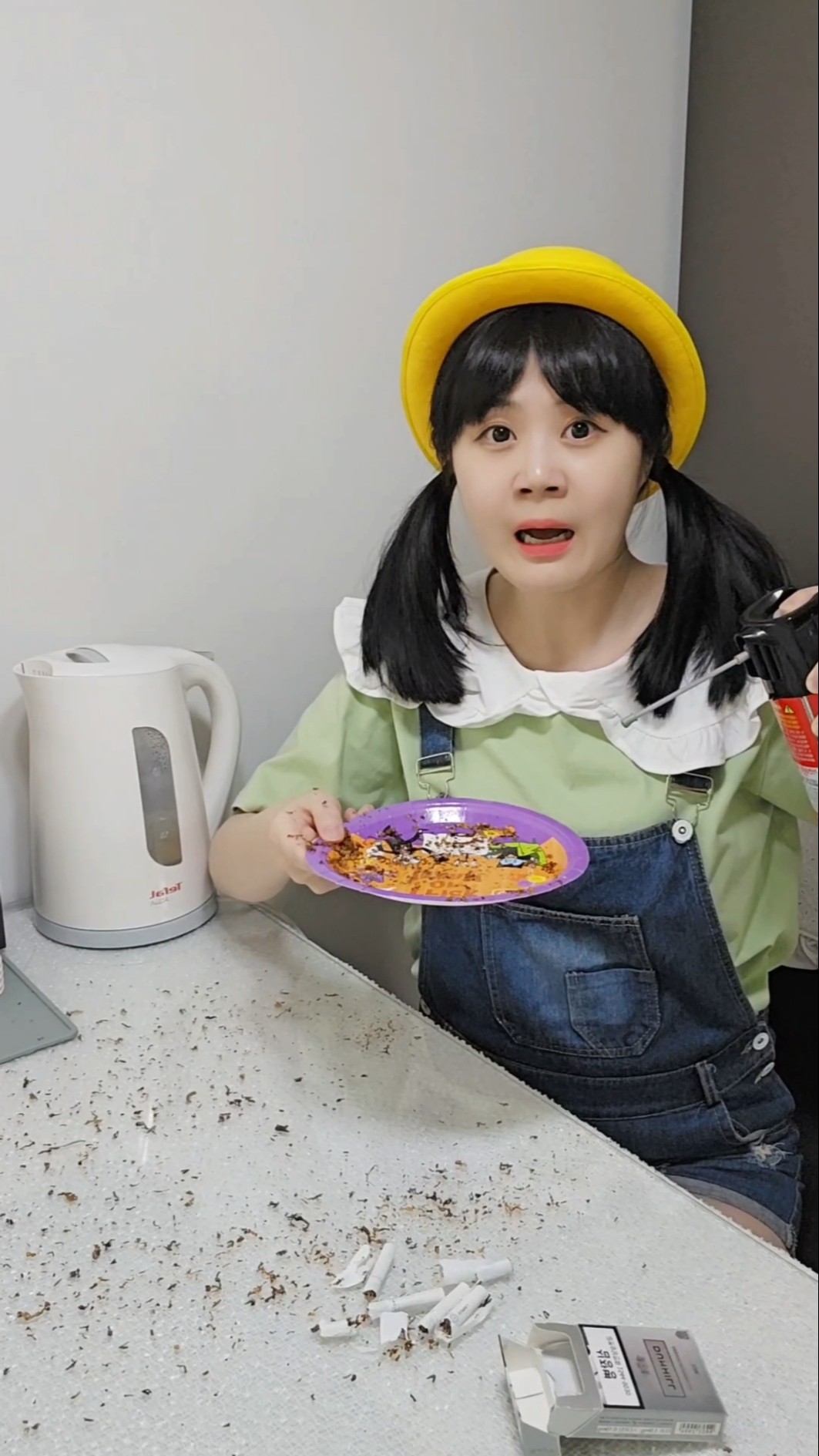 [Vowel]아빠 담배 끊게 하는 방법????How to get Dad to quit smoking#funny #shorts