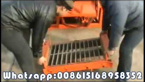 How to change QT4 24 block machine mould, install block machine mould, unload block machine mould