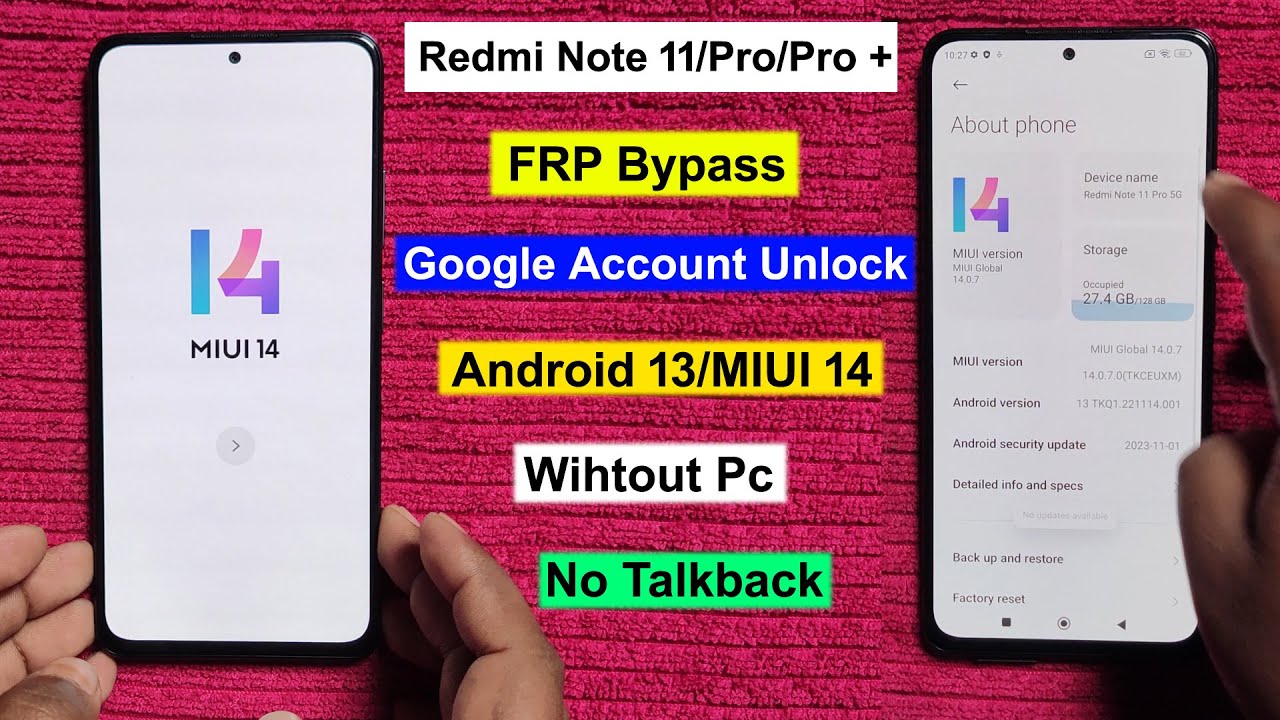 Redmi Note 11 Series All Devices FRP Unlock | Gmail Lock/Google Lock ...
