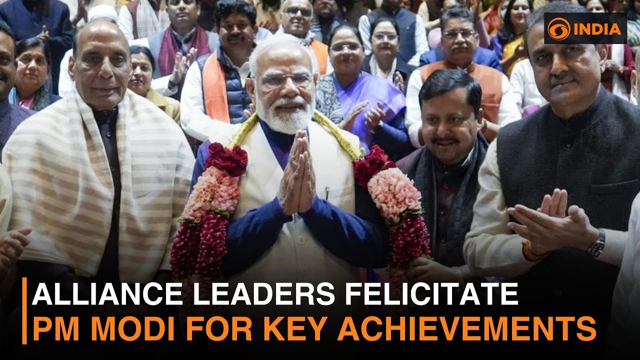 Alliance Leaders Felicitate PM Modi for Key Achievements