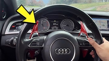 PROPER WAY TO USE PADDLE SHIFTER IN YOUR AUDI S4
