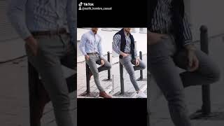 Outfits con pantalón chino gris