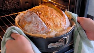 I'm Never Buying Bread Again! Just FLOUR WATER❗️No-Knead Artisan Bread I'm Never Buying Bread Again! Just FLOUR WATER❗️No-Knead Artisan Bread