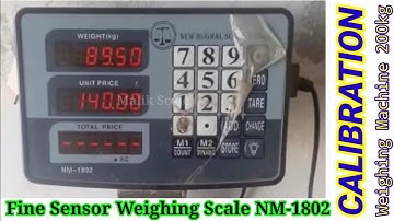 Fine Sensor Weighing Scale Calibration _ NM-1802 Price Computing Scale 200kg
