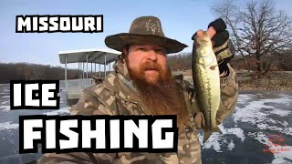 Ice Fishing Missouri / Reeling In Bass Through The Ice / Bass Fishing / Wild Game Cooking