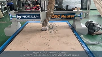 Industrial CNC Router Machine in Action - 3D Carving on Wood & Aluminum
