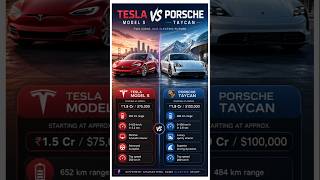 Tesla Model S vs Porsche Taycan Comparison || #shorts #teslamodels #tesla #porschetaycan #porsche