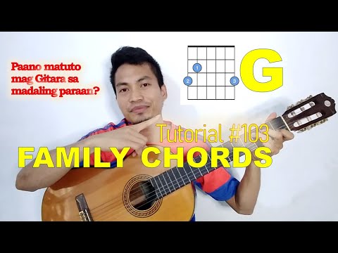 Family Chords of G | Paano matuto maggitara | Basic Guitar Tutorial