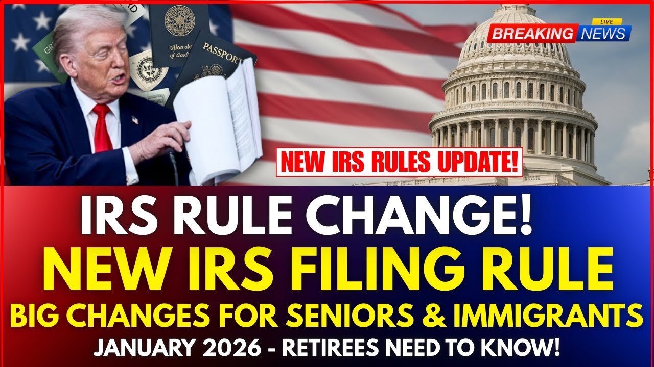 Major IRS Filing Changes Effective in 2026 – Impact on Seniors, Retirees, and Immigrants