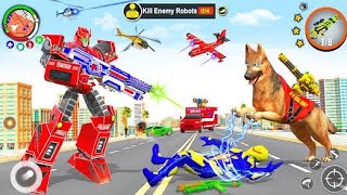 Ambulance Dog Robot Car Game v66 APK + Mod Gameplay - Android/ios screenshot 5