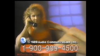 1989 Romantic Confession Talk 1-900 Phone Chat Line Commercial Ad Promo 2 Ads 