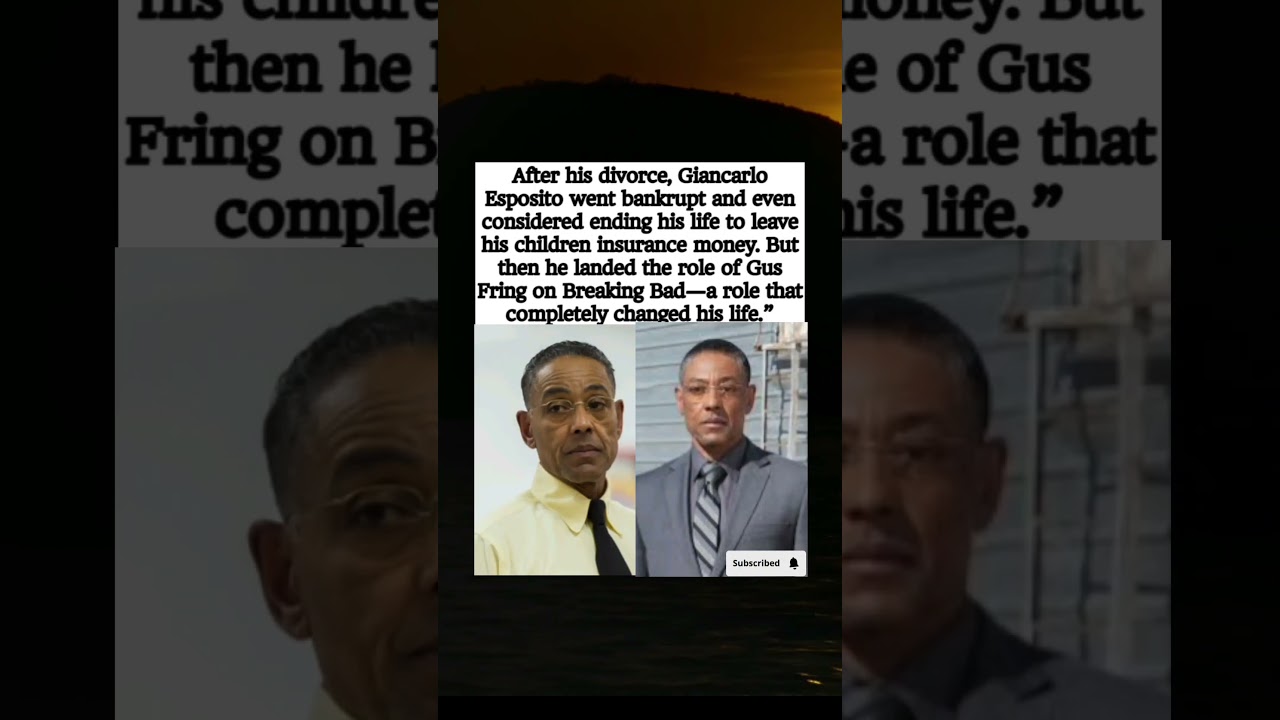 Mira How Breaking Bad Saved Giancarlo Esposito’s Life🙏🎭 #shorts #breakingbad #gusfring #giancarloesposito en YouTube Mira How Breaking Bad Saved Giancarlo Esposito’s Life🙏🎭 #shorts #breakingbad #gusfring #giancarloesposito en YouTube
