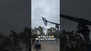 I Did 41 Flips on This Ride… 😳 Can You Beat It?! #thrillrides #shorts