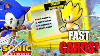 How To Get Classic Super Sonic Cards FAST In Sonic Speed Simulator!