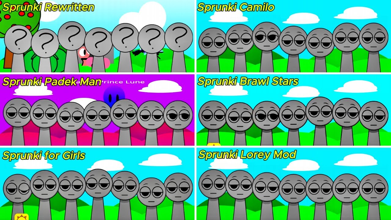 Mix all Together in Sprunki Rewritten and Sprunki Camilo and Sprunki Padek Man and ... ( P4)