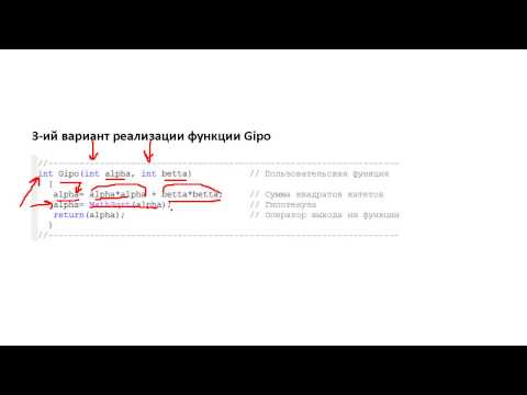 Различные варианты кода создаваемой функции в MQL4