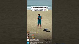 Khamzat Training At The Beach