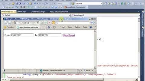 Create RDLC SubReport (C# Code)- Part 1