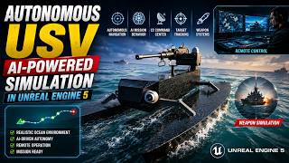 I Built an Autonomous AI Boat in Unreal Engine 5 | USV Simulation