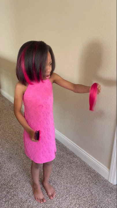 Havyn Hair Came Out😫 #shorts