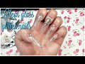BLINGED OUT NAILS || GLITTER ACRYLIC GLASS NAILS!!! fullset nails