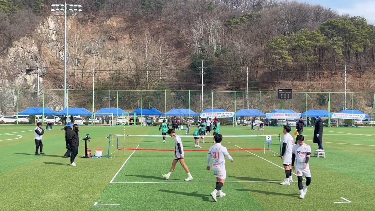 제9회 세종시협회장기 족구대회 전국일반부 4강아산 성진건설  고영일 - 진천런 정승현 1세트