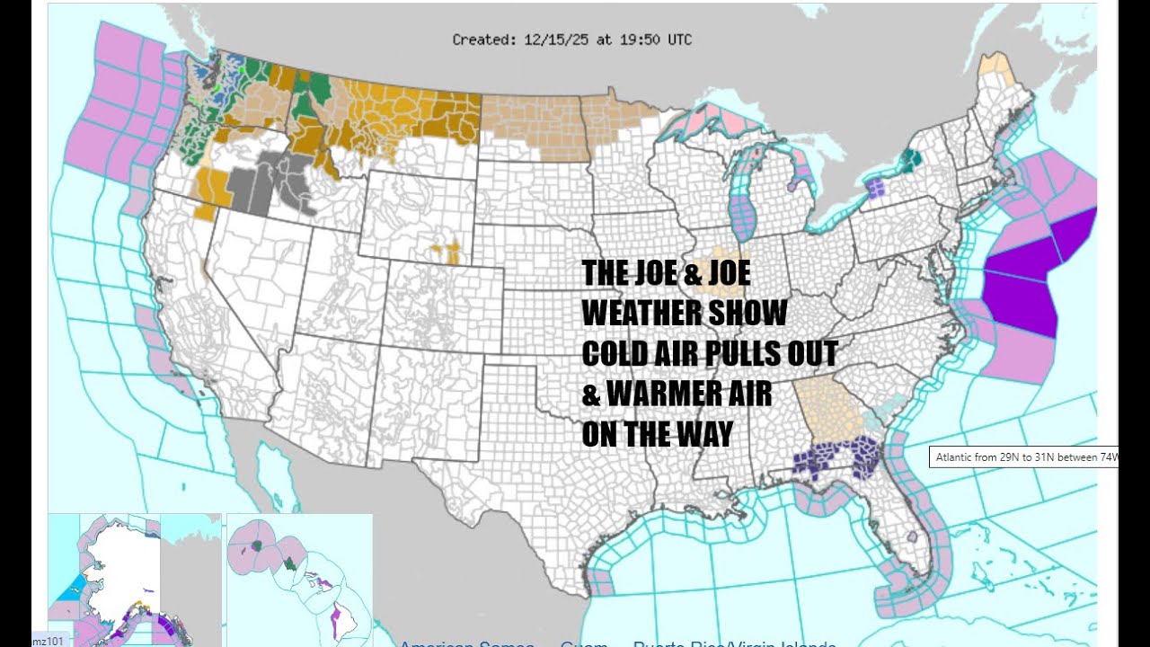 Joe & Joe Weather Show Warmer Weather On The Way Along With Rain ...