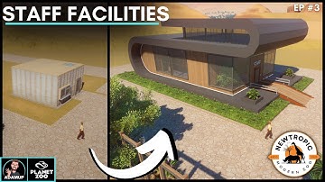 Creating Staff Facilities In Planet Zoo - Newtropic Zoo Ep 3