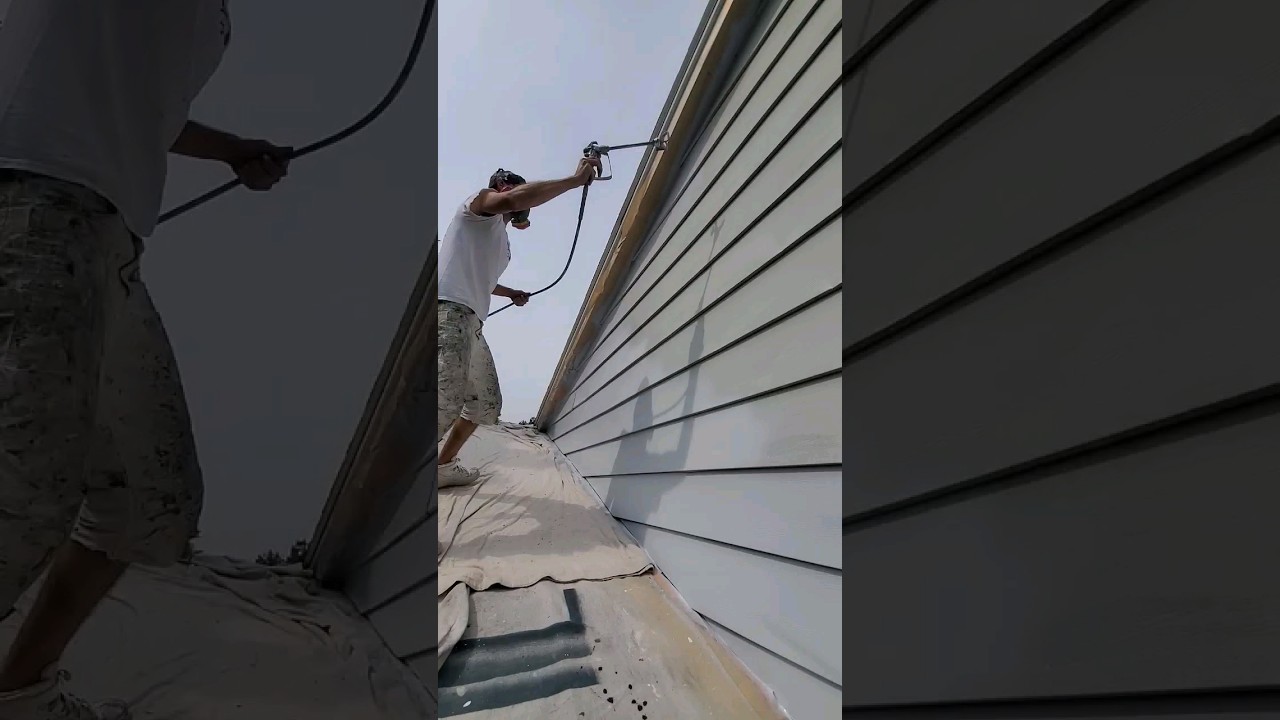 Exterior painting with airless sprayer RGP exteriorpainting 