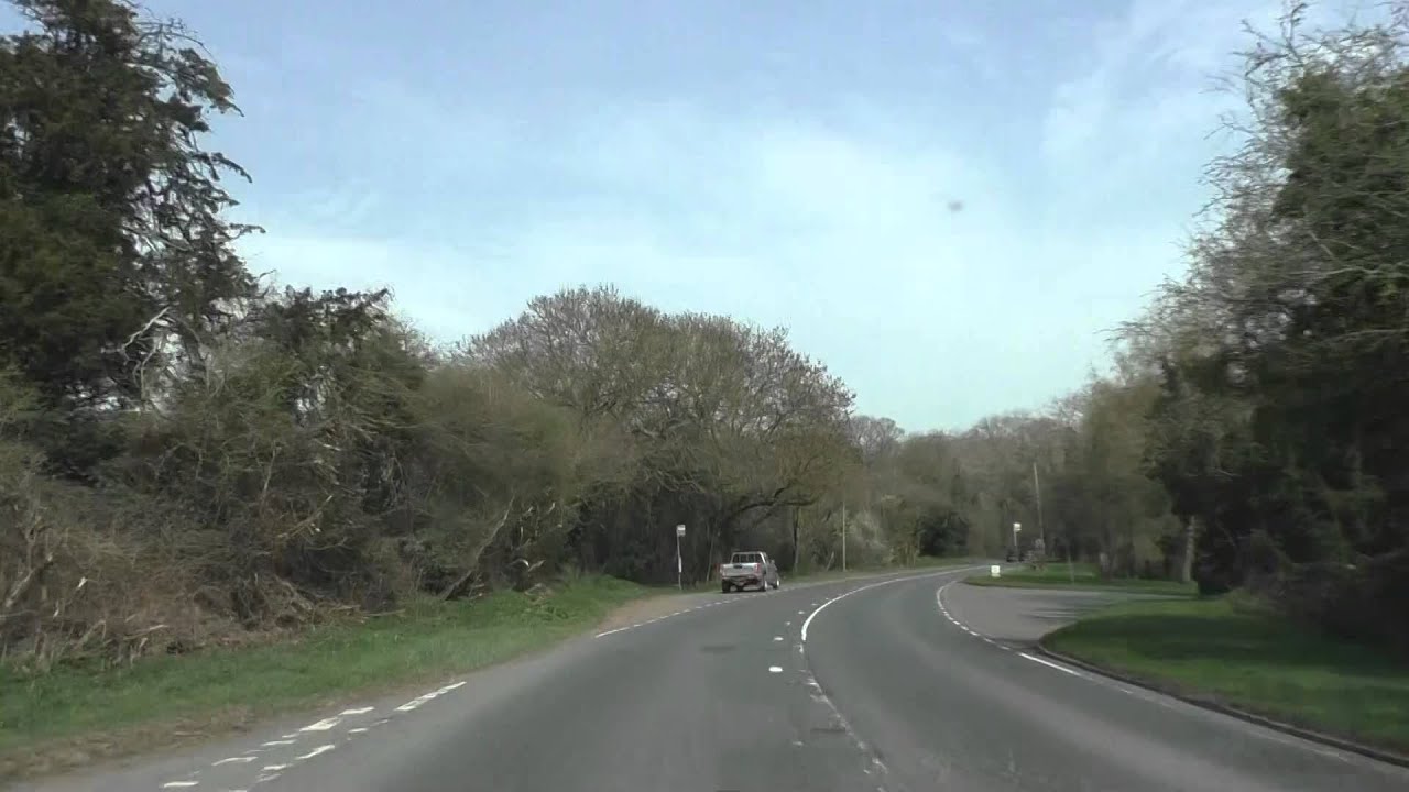 Driving On The A44 Leominster, Herefordshire To Worcester, Worcestershire, England 6th April 2015