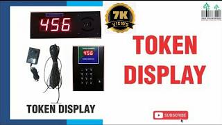 3-Character Token Display for Queue Management in Hospitals, Pathology Labs, Clinics, and Restaur...