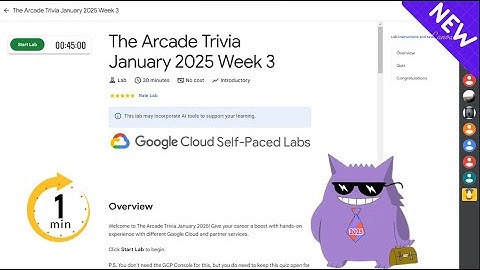 The Arcade Trivia January 2025 Week 3  | #2025 | #|#qwiklabs |Solution