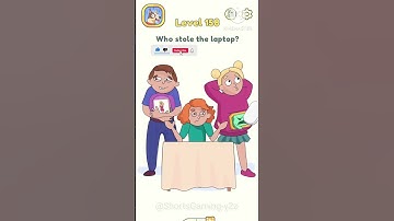 DOP 2 (Delete One Part) Level-158 who stole the laptop #shortsvideo #shorts ‎⁨@ShortsGaming-y2z⁩