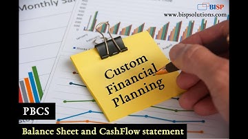 Oracle Custom Financial Planning Direct Data Input | Oracle Balance Sheet Planning | PBCS