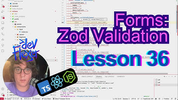 Lesson 36. Forms: Zod Validation (TypeScript, Node.js, React)