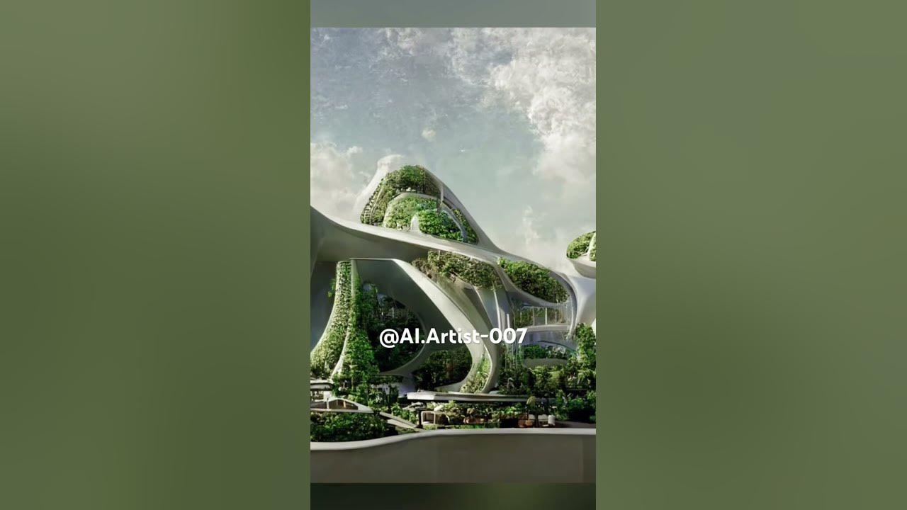 المباني الخضراء المستقبلية من تصميم الذكاء الاصطناعي AIdesigned