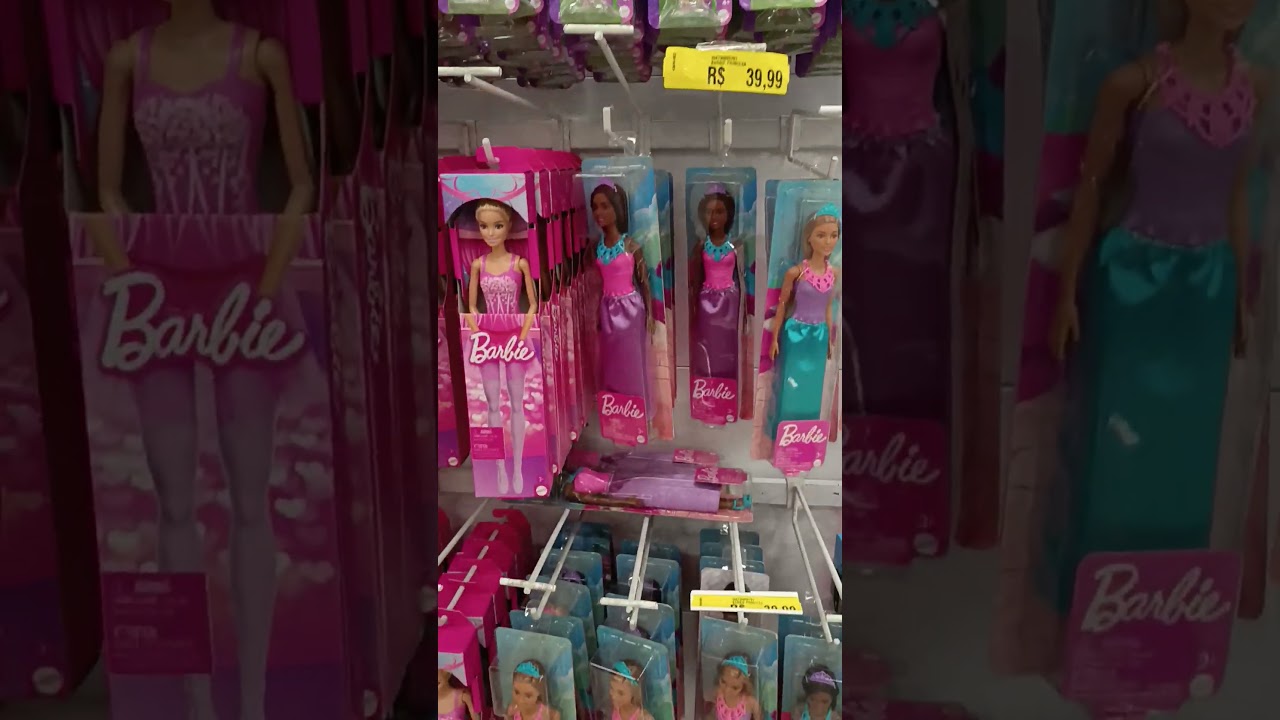 Bonecas Barbie princesa e bailarina negras e Polly lojas Americanas Tianguá