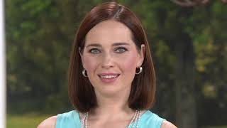 UltraFine Diamond Cut 1" or 1-1/2" Hoop Earrings on QVC