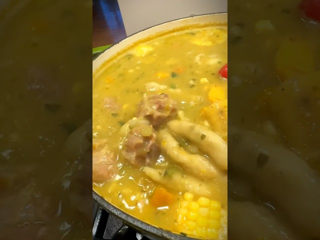 🇹🇹Corn Soup for today’s Winter Storm. Watch snow storm clips at the end.