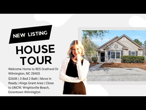 805 Grathwol Dr, Wilmington, NC home video tour